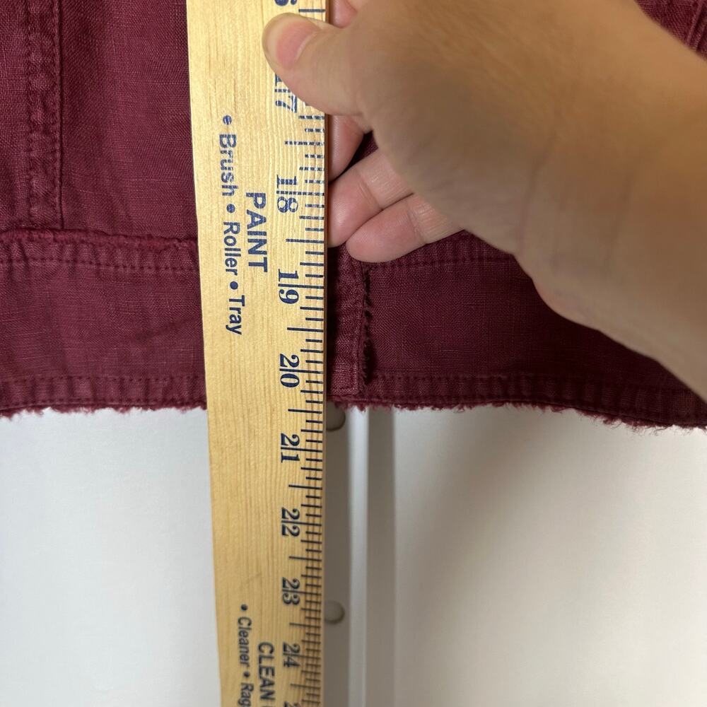 Tommy‎ Bahama Texas A&M Aggies Maroon 100% Linen Jacket Raw Edge Lightweight XS - Picture 9 of 9